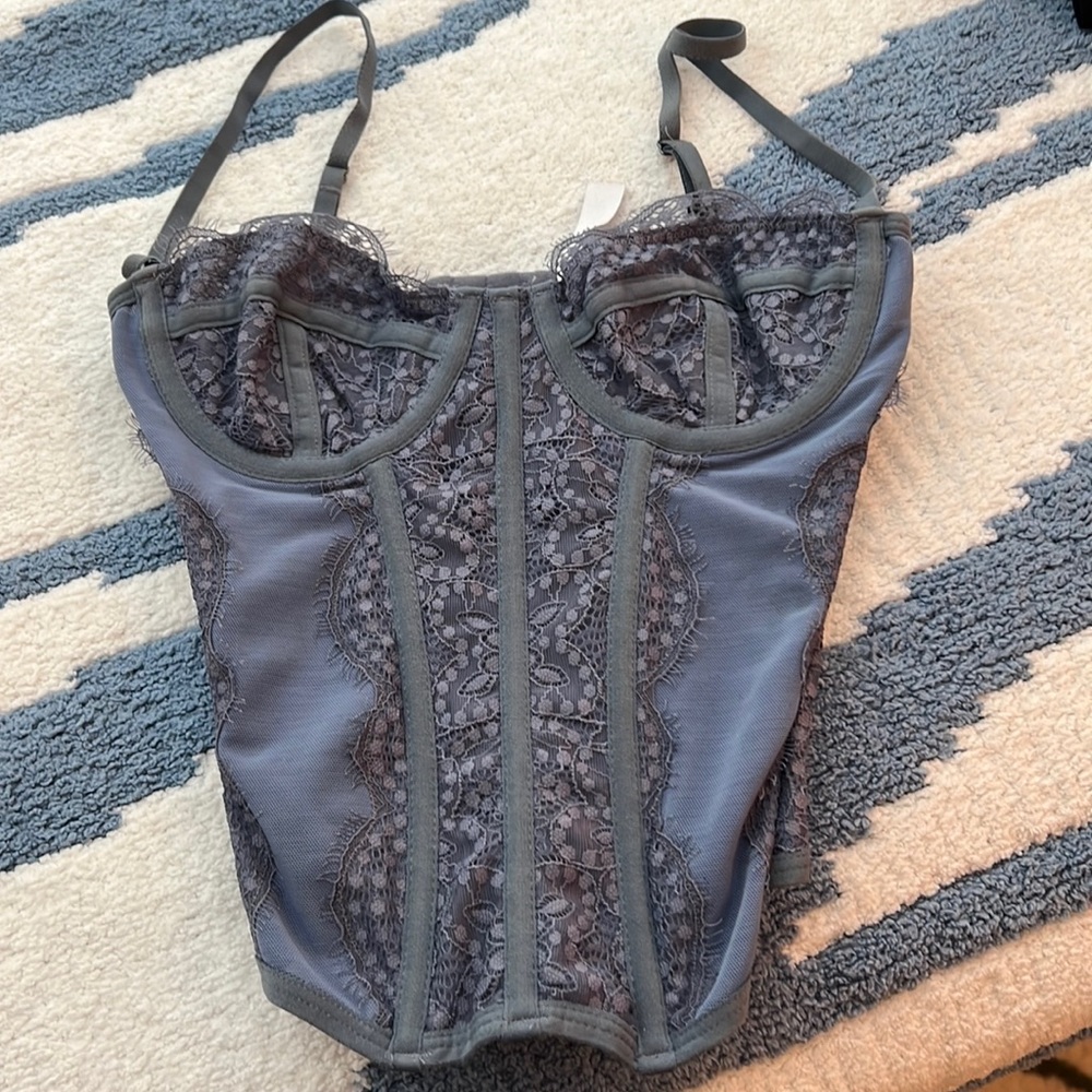 Urban Outfitters Slate Corset Top
